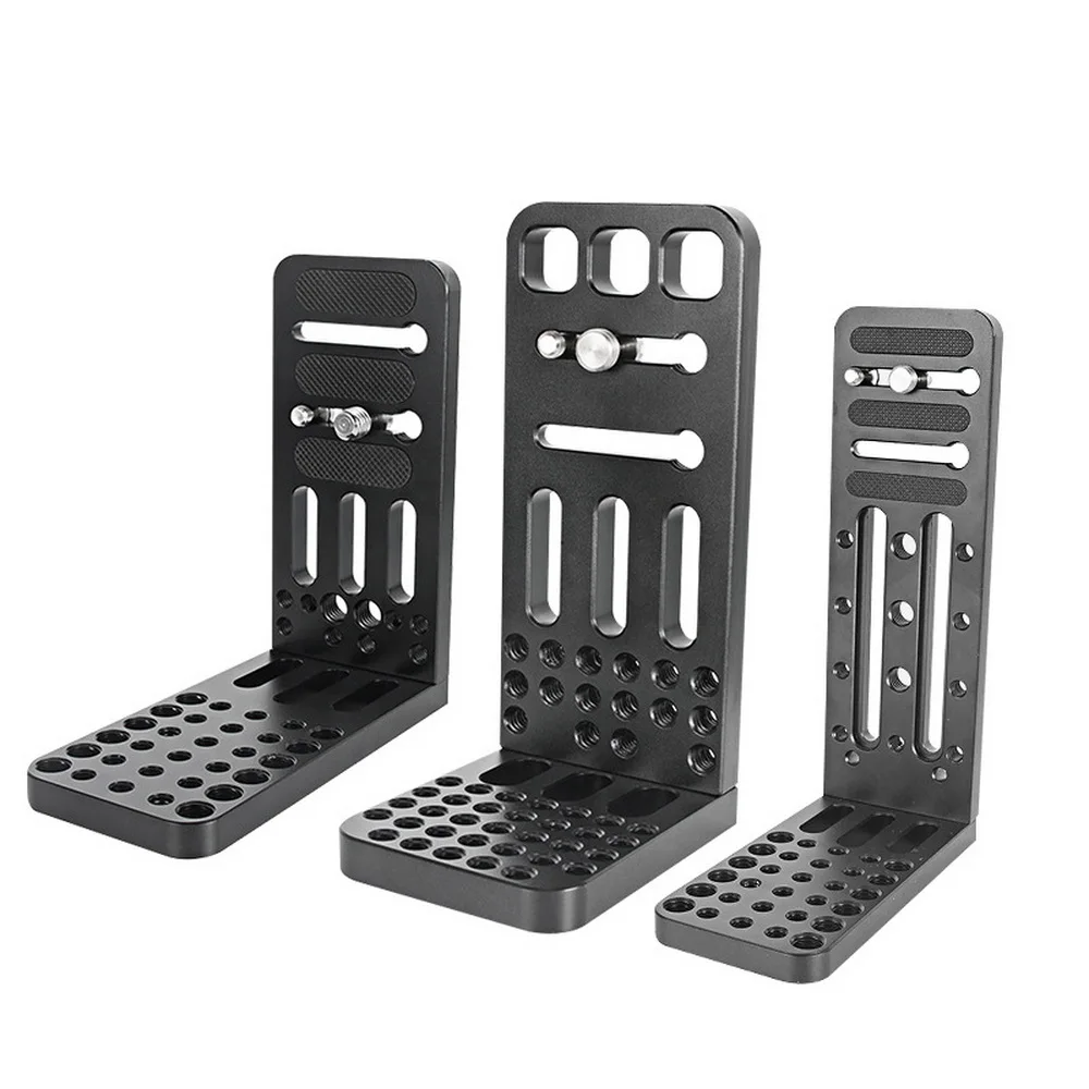 UKON-A L-shaped Bracket Quick-Release Plate L130ABC DSLR Camera Stabilizer Gimbal Vertical Shooting Plate Photography Accessory