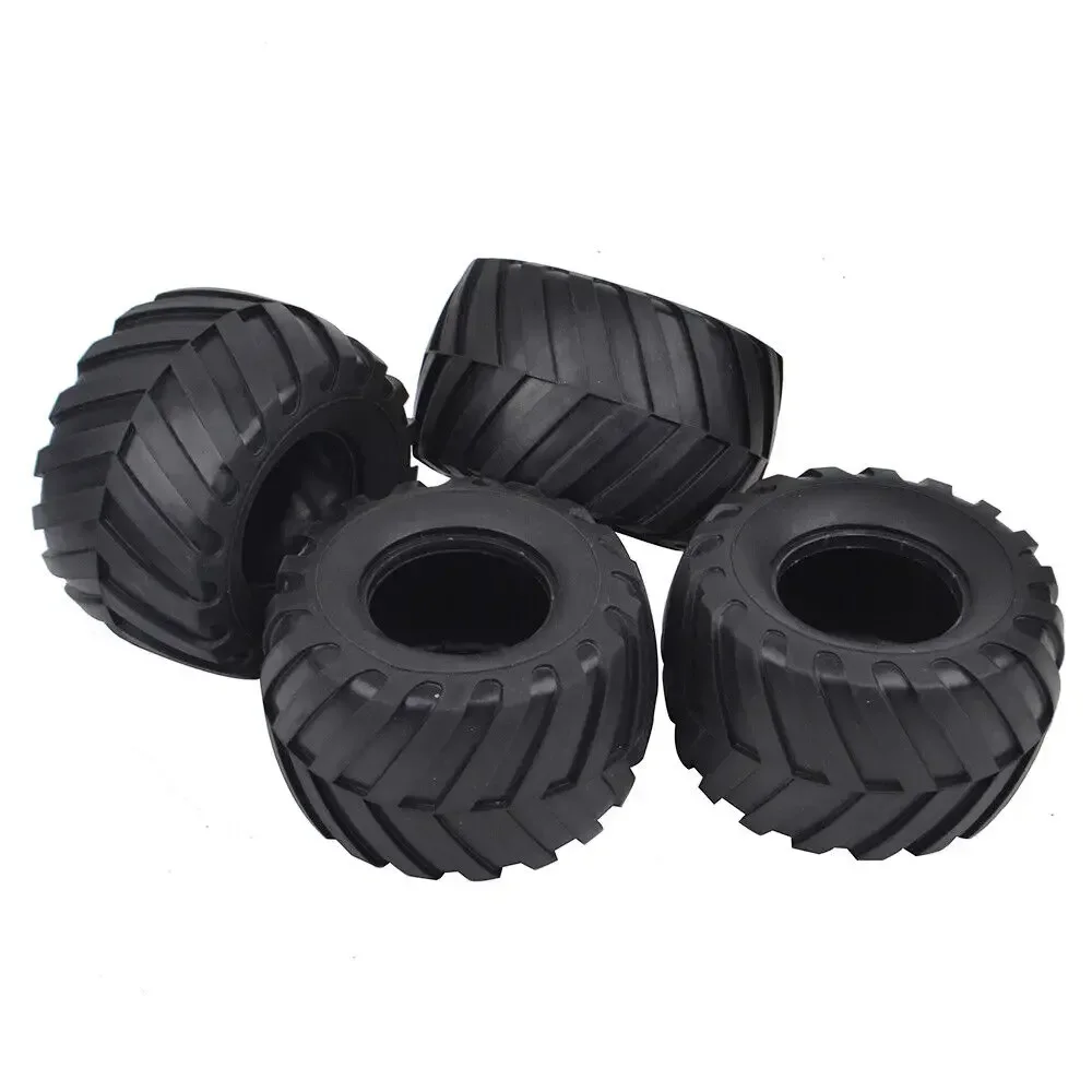 4PCS Front Rear Rubber Tires Tyres for Tamiya CW01 Chassis Lunch Box Midnight Pumpkin Unimog 406 WR-02 Wild Willy 2