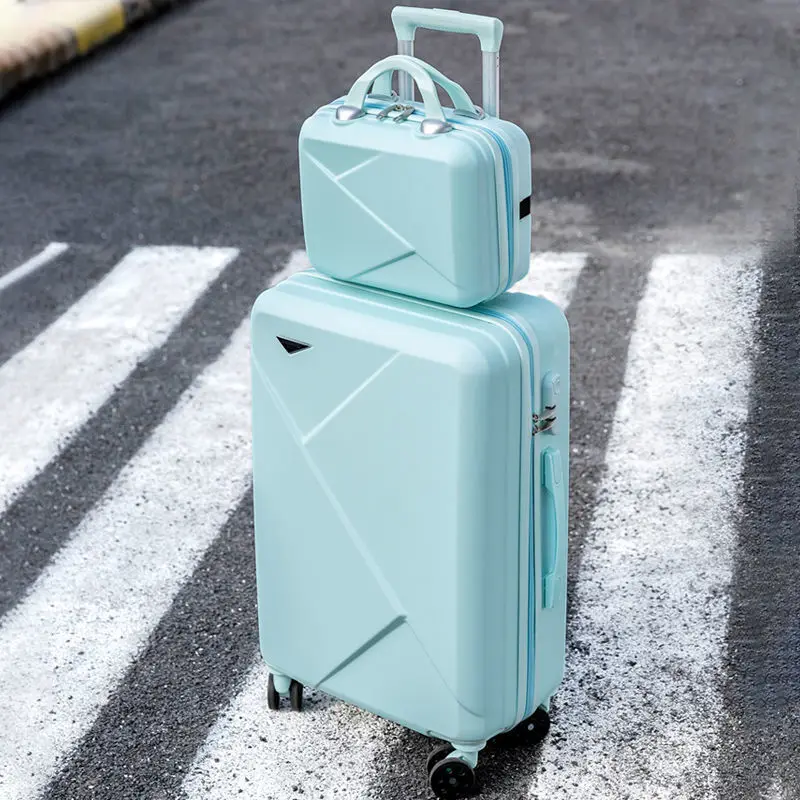 Travel Suitcase,2PCS Set Female Pull Rod Box,password Box,20 inch Carry on Trolley Luggage,24 Inch Luggage with Universal Wheel