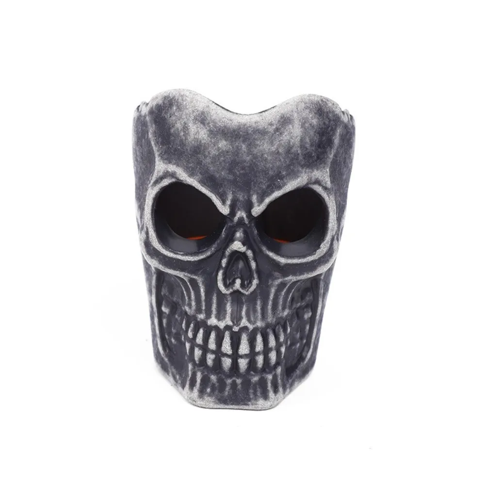 مصباح جمجمة إلكتروني مع لون متدرج ملون قابل لإعادة الاستخدام على شكل جمجمة LED ضوء متوهج للمهرجانات المضيئة لتزيين الهالوين