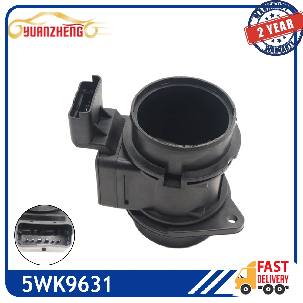 

MAF MASS AIR FLOW METER SENSOR 9642212180 5WK9631 For Citroen C2 C3 Xsara Ford Fiesta Fusion Peugeot 1007 206 307 1.4 HDi