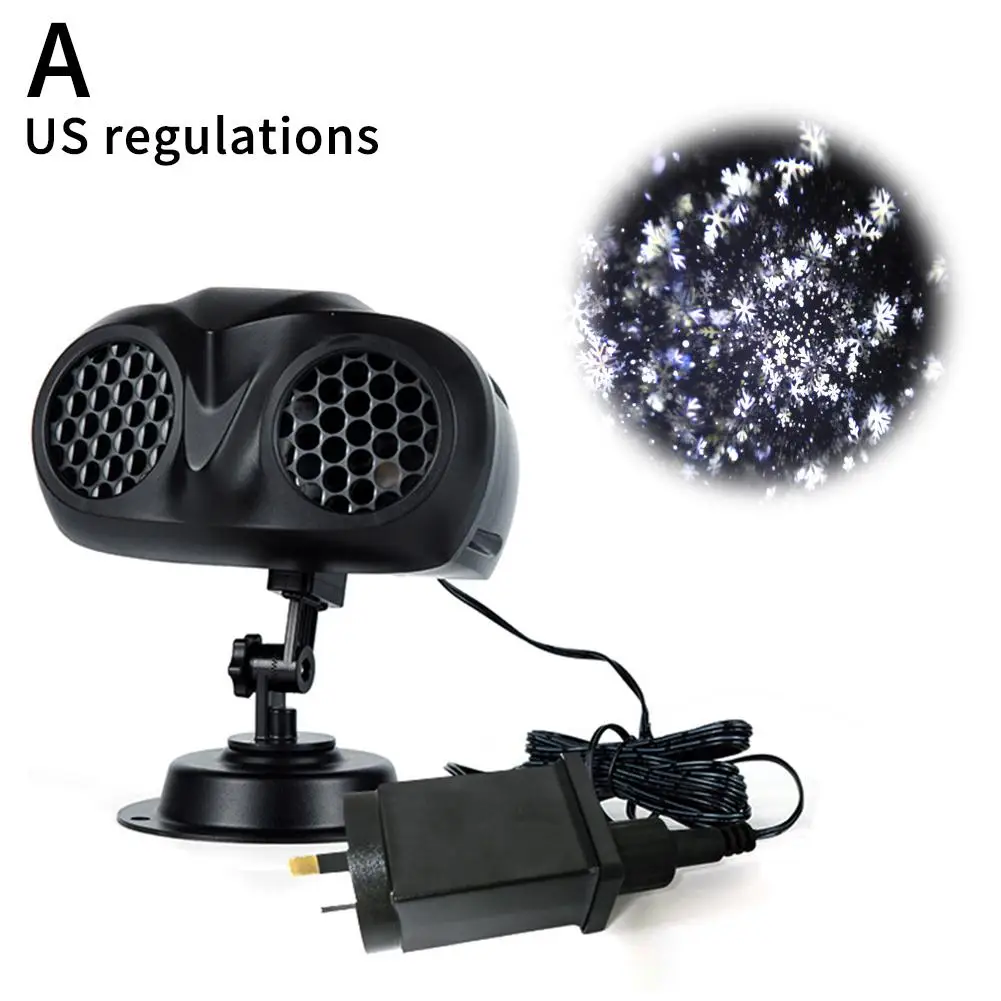 Christmas Snow Projector LED Mobile Snow Projection Outdoor Light And Light Gift Landscape Indoor Snowflake Holiday Winter N4V9