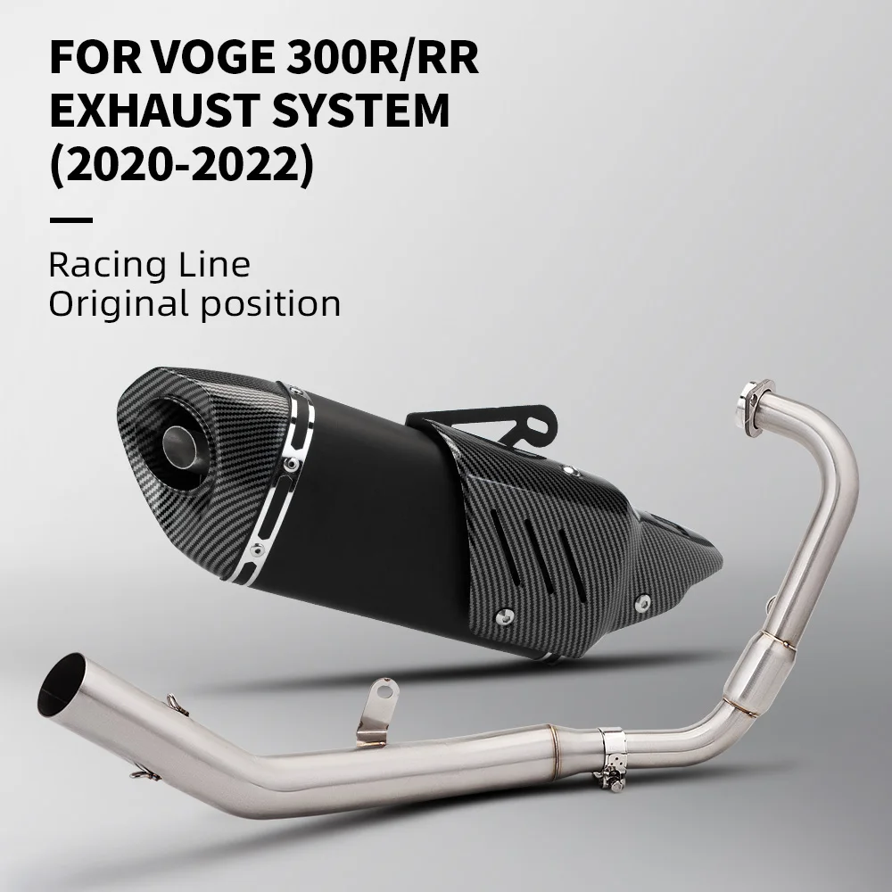 

Slip on For VOGE 300R/RR 2020 - 2022 Motorcycle Exhaust System Escape Modified Front Middle Link Pipe