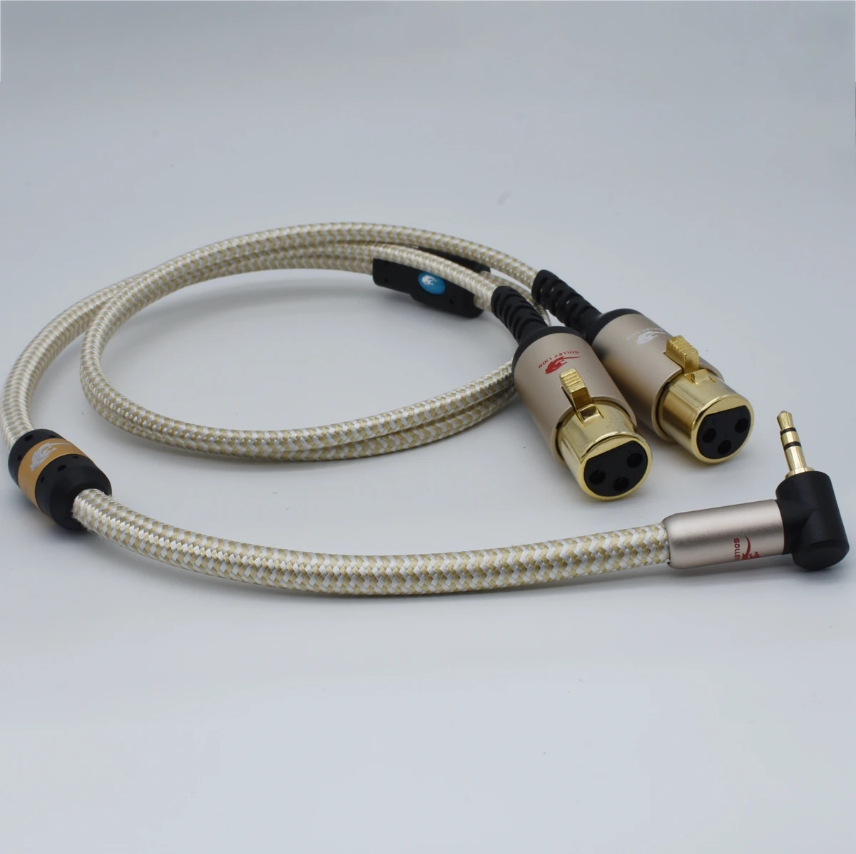 

Hifi Audio Cable 3.5mm Plug to Dual 3-Pin Regular XLR Fefor PC Mixer AMP SPC Cable Gold Plated Connectors 1M 2M 3M 5M 8M 10M 15M