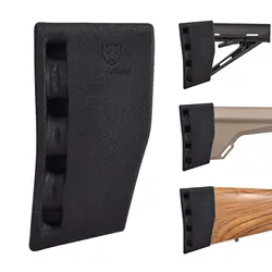 Látex sintético Slip-On Recoil Reducing Pad para Rifle e Shotgun, Compatibilidade forte Butt Pad, Borracha sintética, 3 opções de tamanhos