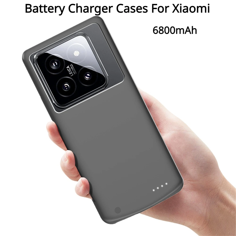 

Portable Charger Power Bank External Battery Cases Powerbank Cover For Xiaomi Mi 14 Pro 6800mAh Power Case