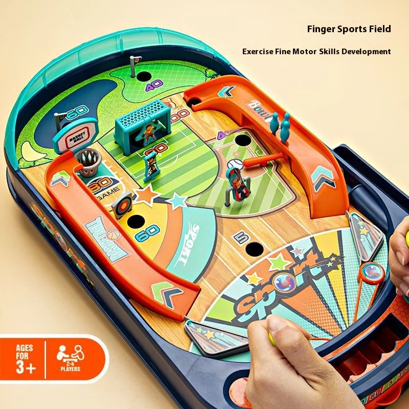Juego de máquina de pinball para niños, juguete de mesa interactivo para padres e hijos, juego de batalla de reacción y coordinación mano-ojo para fiesta en casa