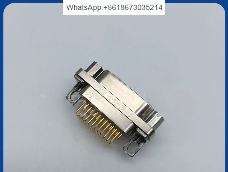 Rectangular connector J30J-25ZKW J30J-25ZKWP7 25 core curved pin socket 2.54 * 2.54