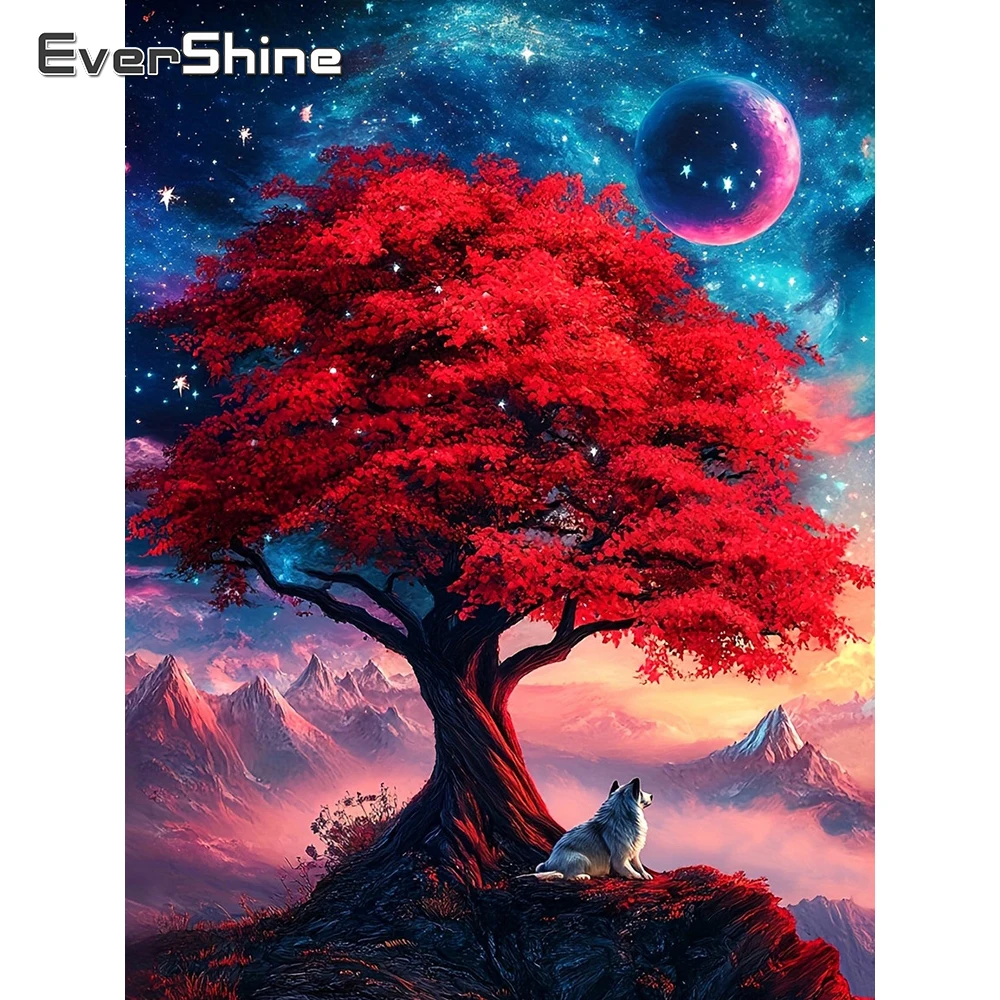 Evershine Diamant Malerei Landschaft 5D DIY Kit Mosaik Baum Voll Quadrat Bohrer Neue Ankunft Stickerei Berg Wand Kunst