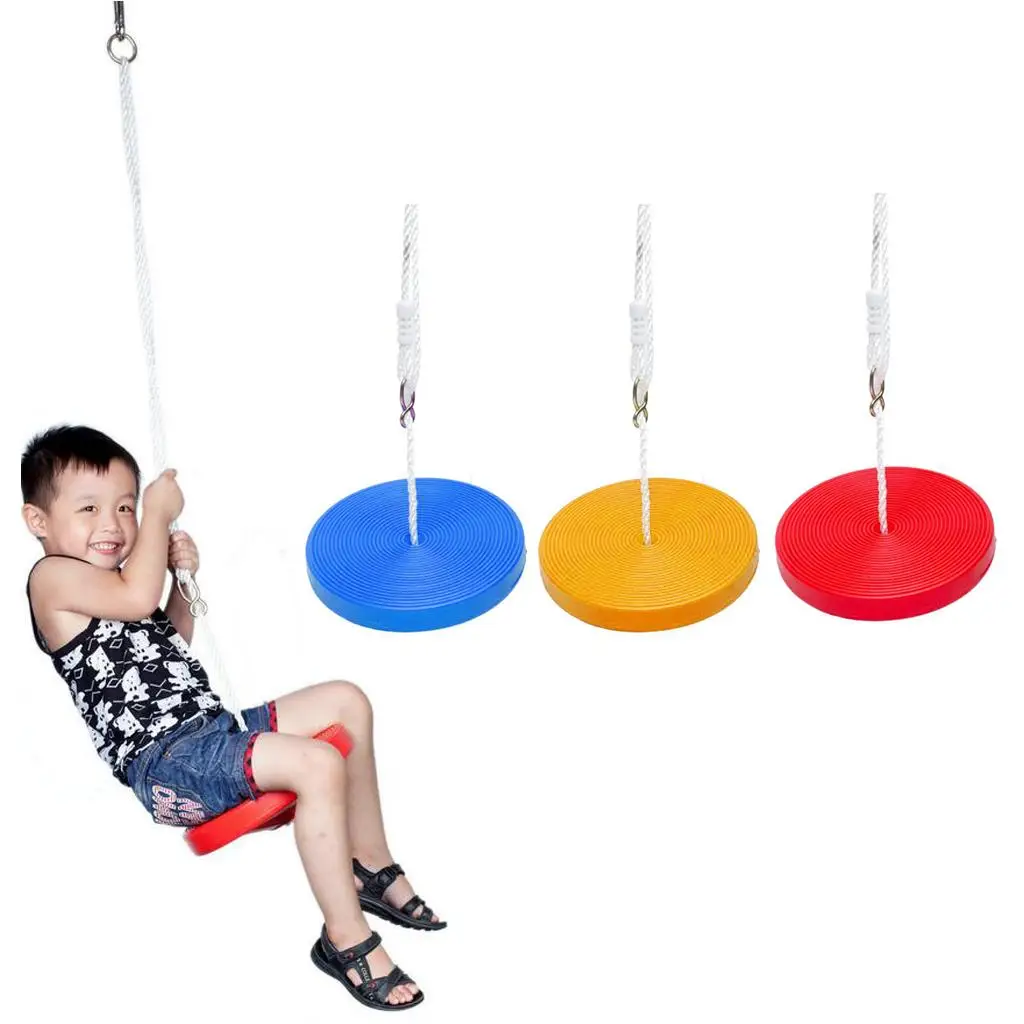 Magideal Veilige Kinderen Kids Outdoor Boom Hangende Schijf Touw Schommel Set Voor Tuin Speeltuin Camping Picknick Spelen Speelgoed 3 Kleuren