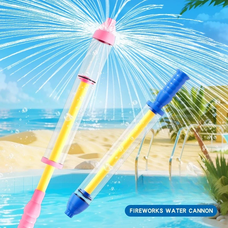 Kids Fountain Pull Spray Water Gun Summer Beach Pool Outdoor Interactive Water Play Toy
