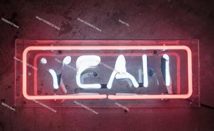 NEON YEAH, Neon sign YEAH, acrylic box Neon, Neon box