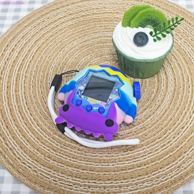 D0JC Custodia protettiva in silicone per Paradise Virtual Pet con cordino Protezione per animali elettrica facile da