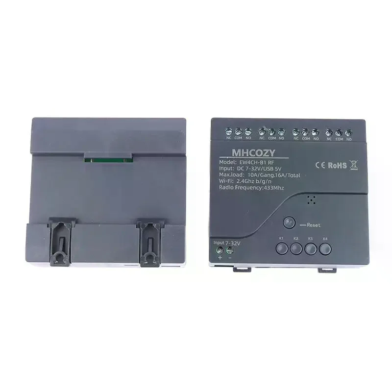 2. Relé inteligente do interruptor 4CH do Wifi da automação residencial da Tuya, AC 220V, funciona com Alexa e Google Home