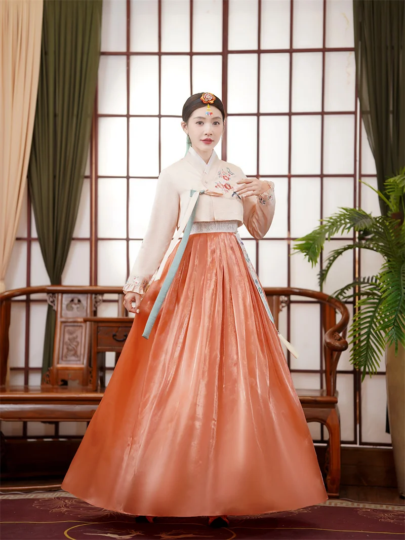 High Quality |Korean Clothing Minority Female Yanji Photo Court Women Dress Daily Performance Hanbok Wedding Clothes