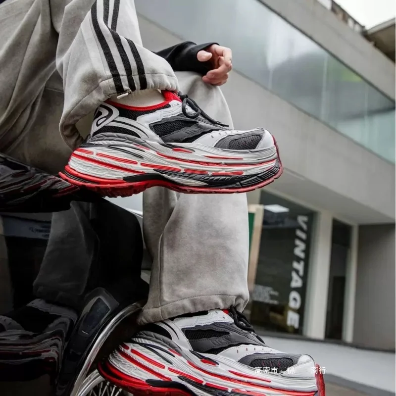 9Cm Chunky Sneakers Paris Fashion 2025 New Colorful Sports Shoes for Men and Women Thick Soled Height Increasing Cool Dad Shoes