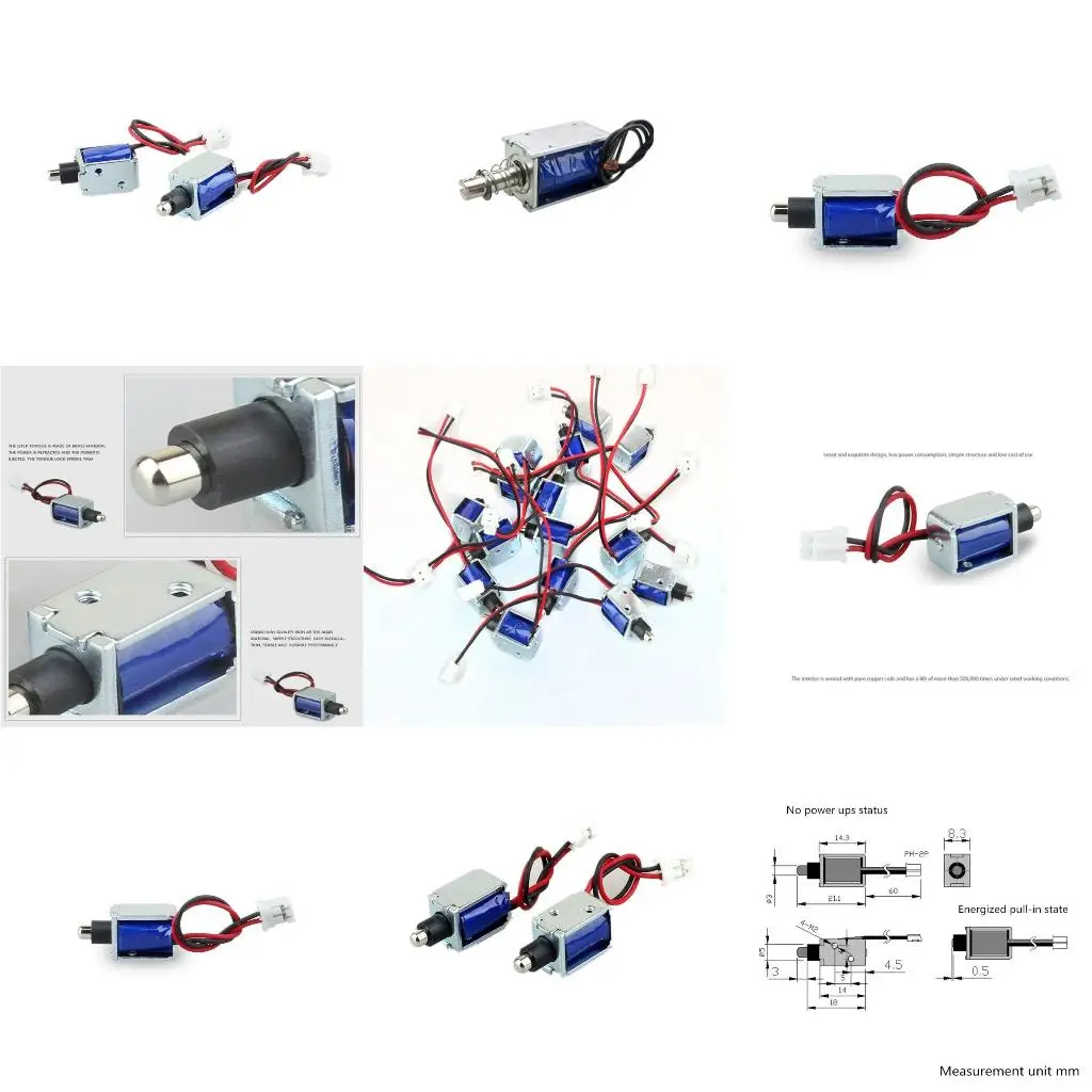 5V 솔레노이드 전자기 전기 잠금 도어 서랍 혀 다우 용 미니