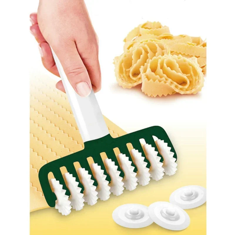 Kitchen Carved Rolling Pin Multi-function Roller Pasta Tool Noodle Cutter Rolling Pin Dough Roller Cutter Kitchen Accessories