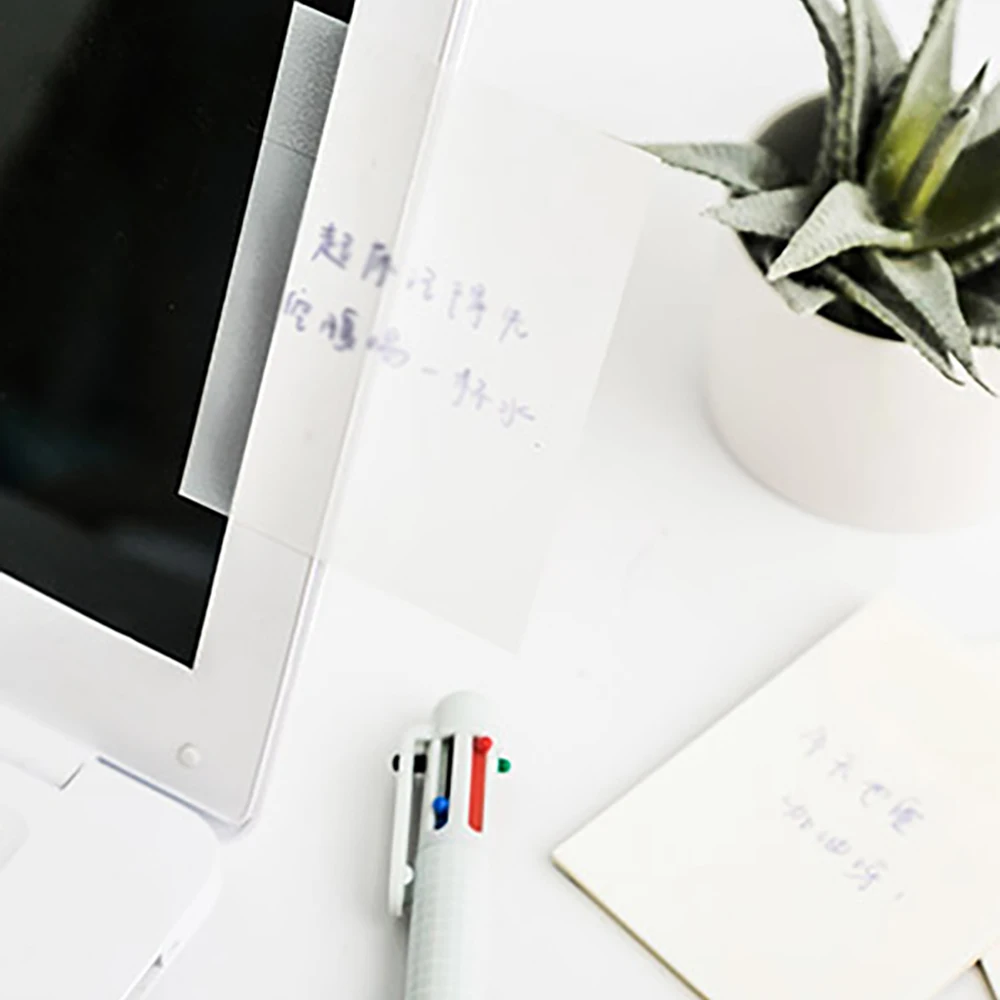 200 sheets transparent sticky notes, student note paper, waterproof transparent and uncovered sticky notes - view 6