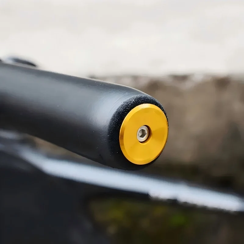 غطاء نهاية مقود الدراجة الجبلية من سبائك الألومنيوم، قابس نهاية المقود من سبائك الألومنيوم، ملحقات الدراجة المغطاة متعددة الألوان. #2