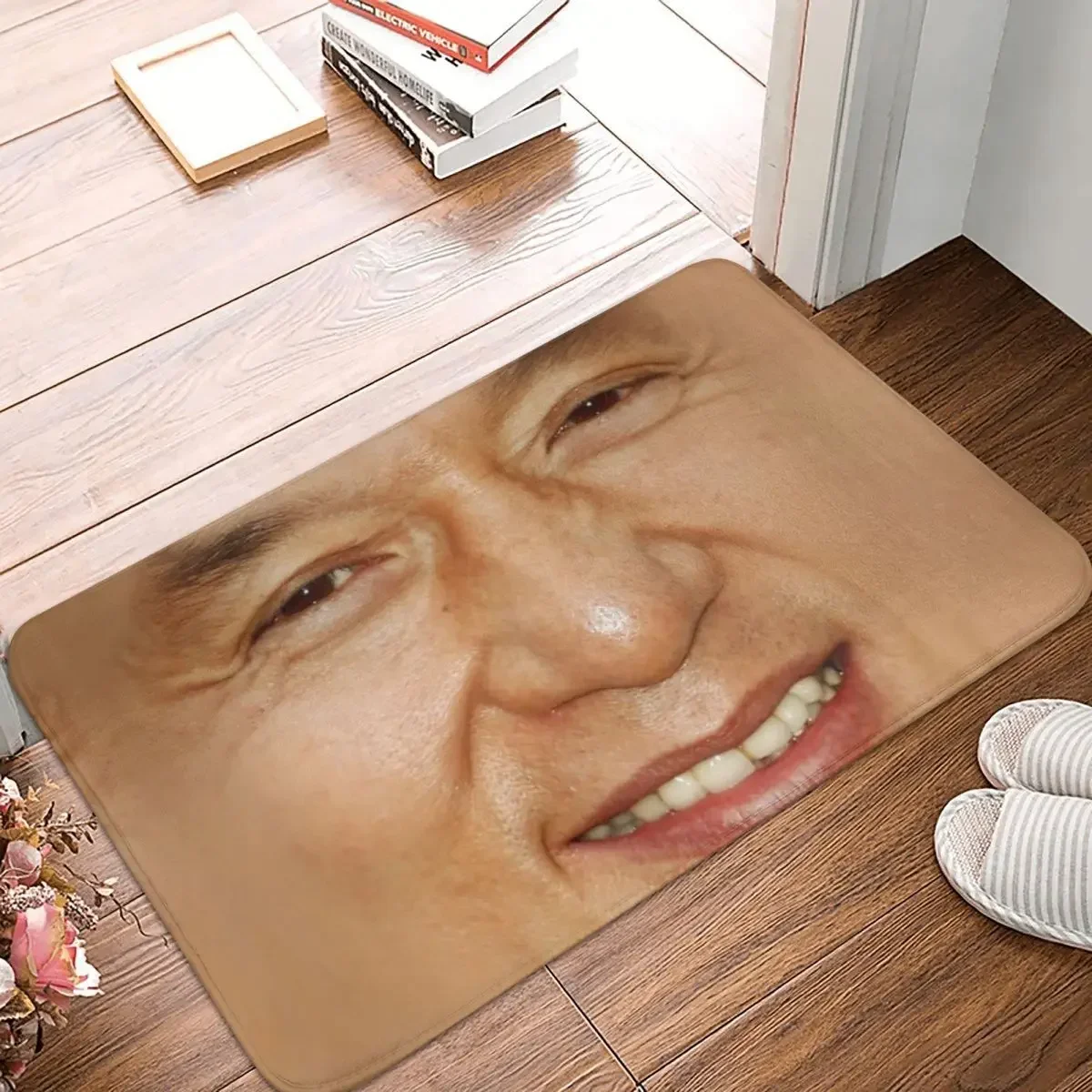 Jackie Chan Doormat Rug Carpet Mat Footpad Polyester Non-slip Dust-Proo Entrance Kitchen Bedroom Balcony Toilet