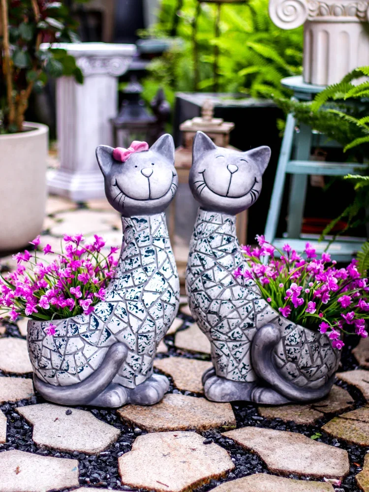 Flower pot animal modeling landscaping arrangement balcony creative outdoor courtyard garden decoration cute terrace ornament