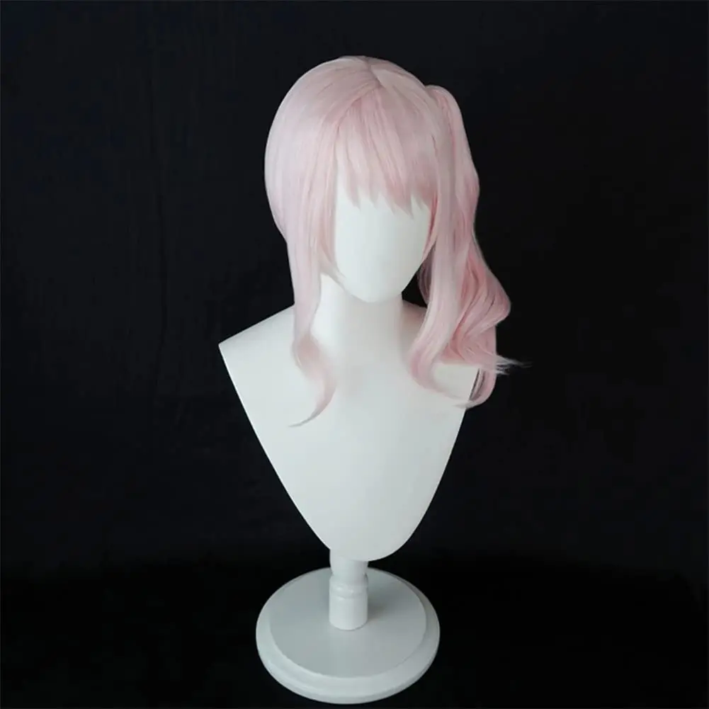 Roze Akiyama Mizuki Cosplay Pruik Dames Halloween Party Haar met Pony Party Pruiken voor Dames Meisjes Roze