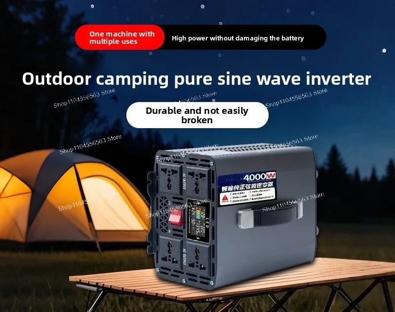 Pure Wave Inverter 12V24V48V60V72V To 220V High-power Photovoltaic Household Stall