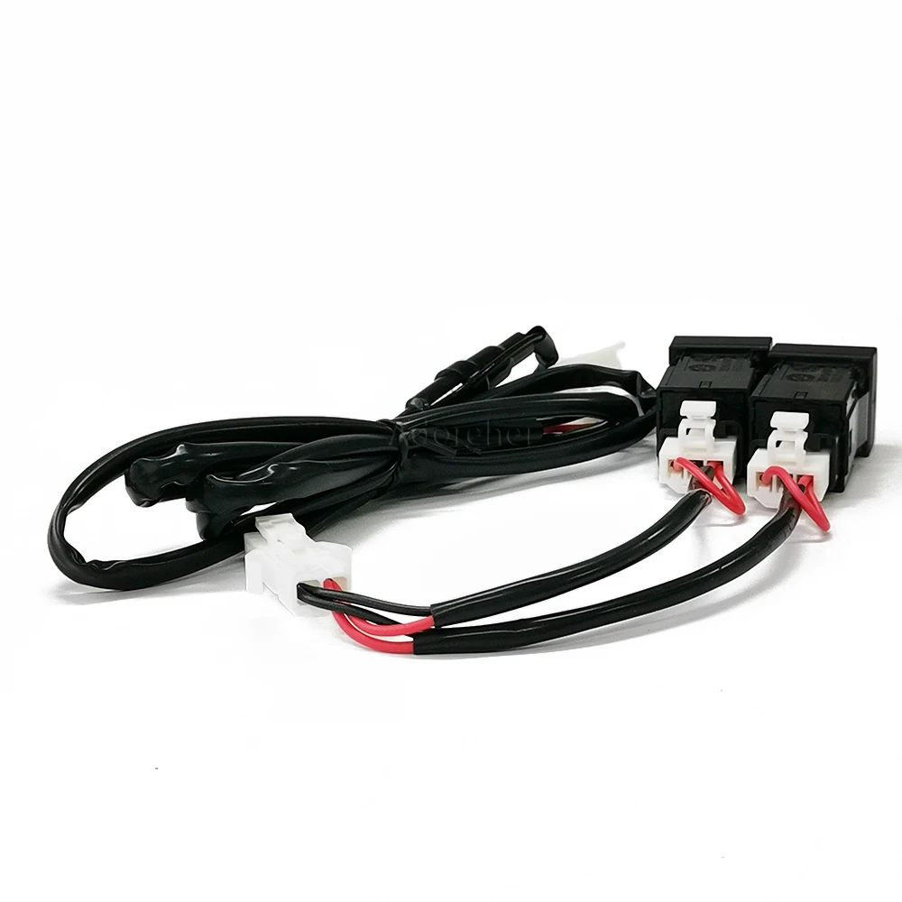 1PC Car Quick Charger Dual QC3.0 USB Interface Socket Fast Car Charger Compatible For Toyota Prado Rav4 Camry Corolla 18-22