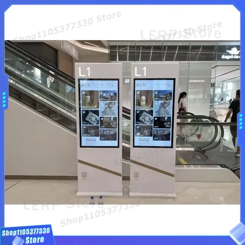 Custom Shaped Ultra Thin LCD Panel Full Color HD Display Screen For Hotel Lobby Art Digital Signage Retail Window Showcase HD