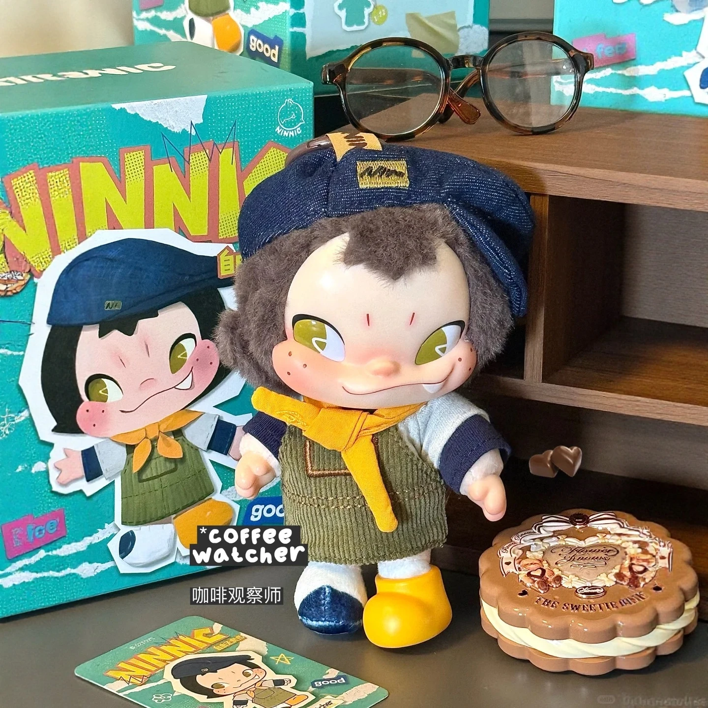 أصيلة 52 لعبة نينيك البرية والحرة سلسلة المفاتيح القطيفة صندوق أعمى ألعاب عصرية، دمى التماثيل اللطيفة، هدية ممتازة لها