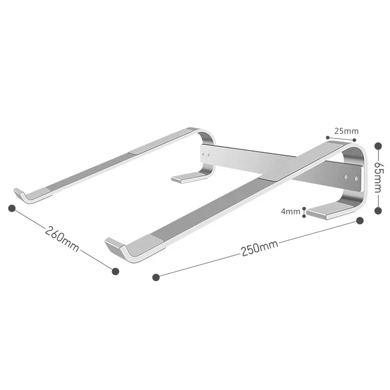 2022 neue Aluminium legierung Laptop-Ständer tragbare Notebook-Halterung für MacBook Pro Computer Riser Stand Kühl halterung