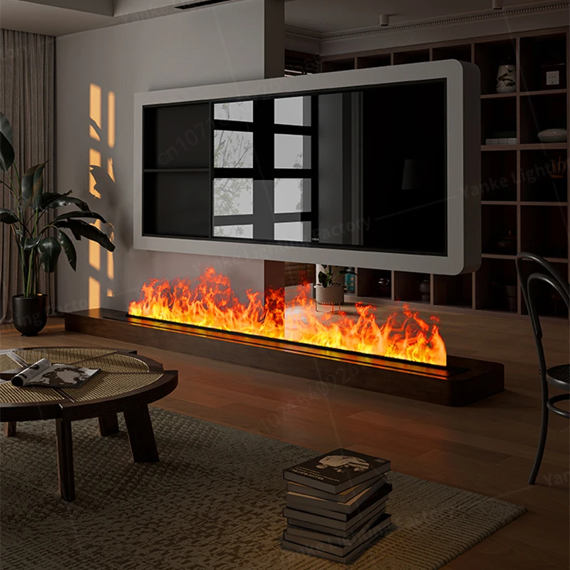 تطبيق مدفأة رذاذ ثلاثي الأبعاد لهب بخاري ملون صديق للبيئة ديكور داخلي بخار مائي ضباب مدفأة كهربائية ذكية #6