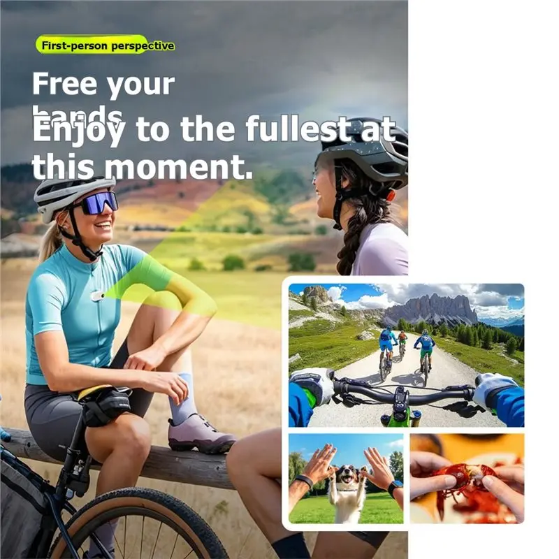 LXYB18B 4K Thumb Mounted Camera POV Lmage Transmission Action Camera For Vlogging For Body Camera Mini For Riding Hiking