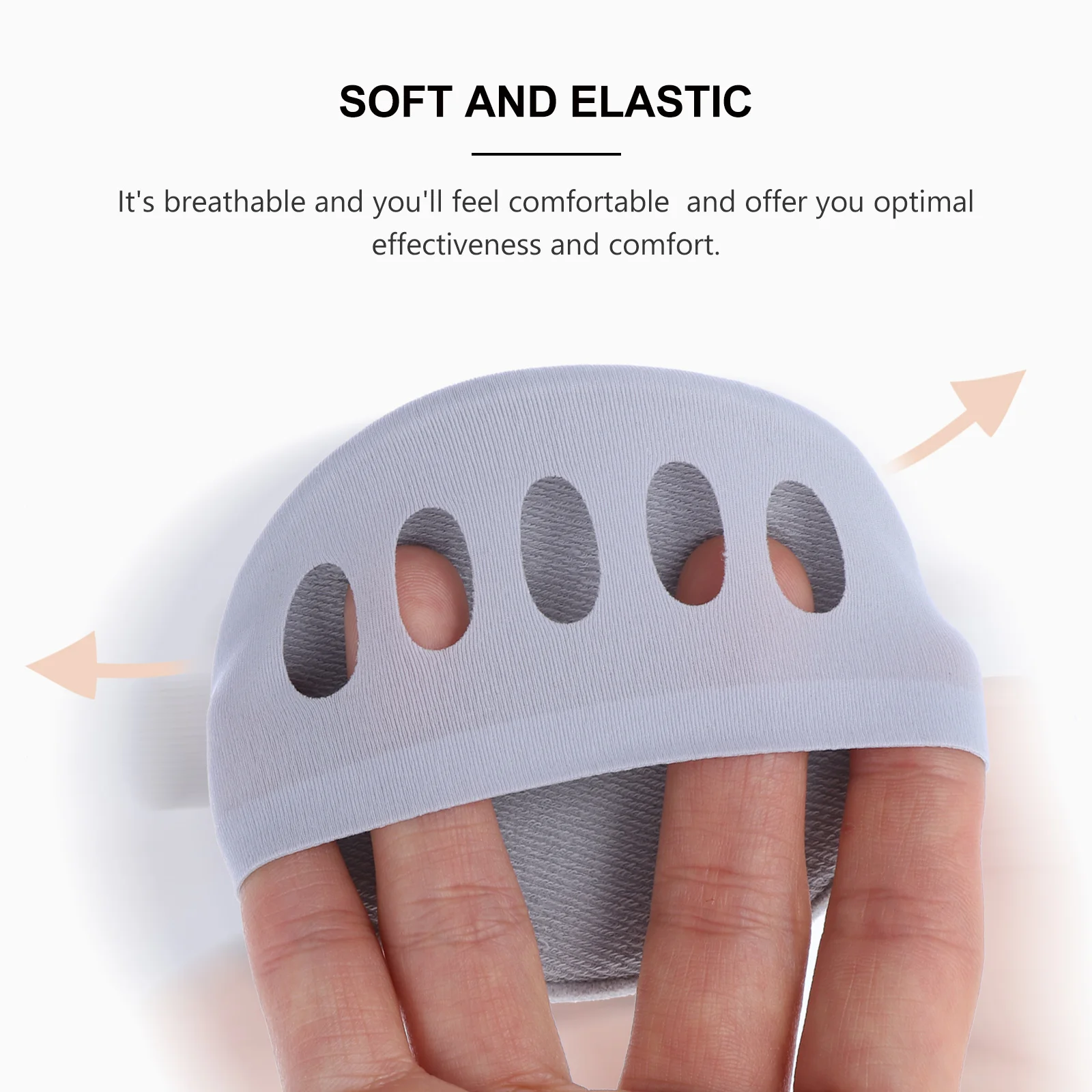 

3 Pairs Forefoot Pad Metatarsal Cushion High Heels Honeycomb Fabric Ice Silk Toe Pads Sweat Absorption Reusable Foot Pain Relief