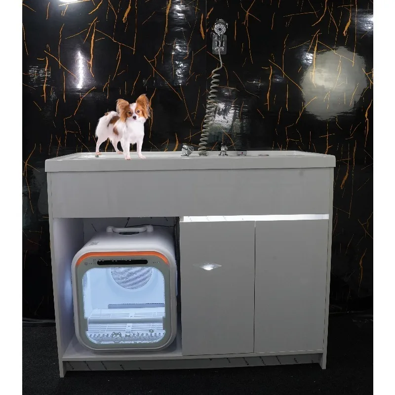 

Eco-Friendly Pet Cat Dog Grooming Bathtub with Ozone and Bubbles for Salon Use-Multi-Function Spa Bath