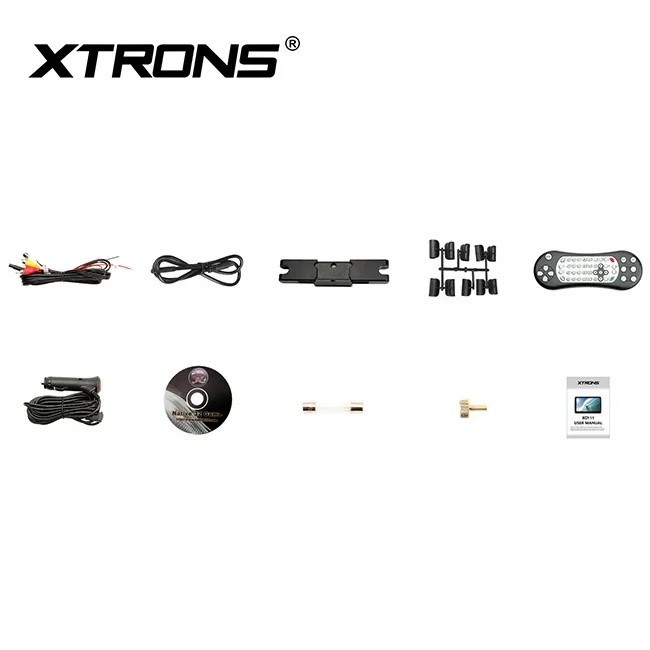 مشغل أقراص DVD بمسند رأس عالمي مقاس 10.1 بوصة من XTRONS يدعم 32 لعبة أصلية، ومشغل Mp5 لمراقبة السيارة #6