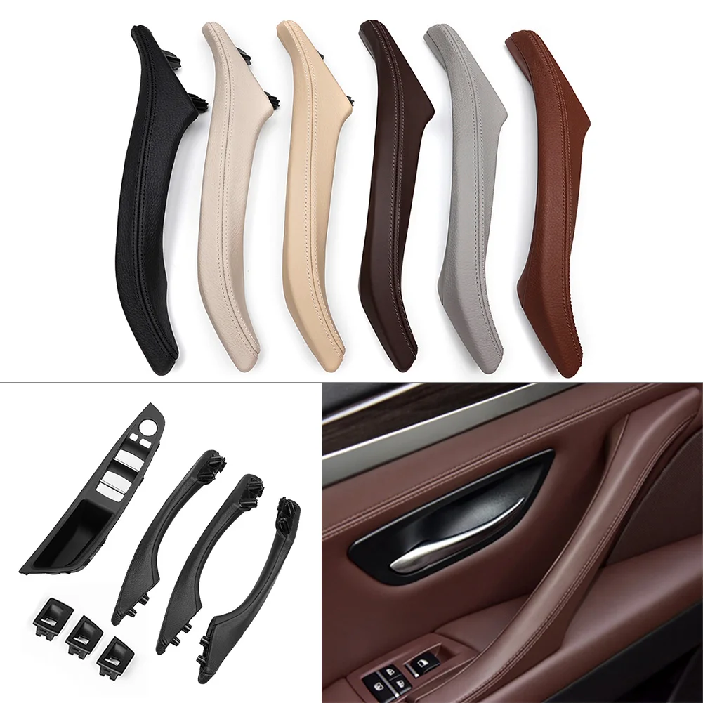 

Leather Car Door Trim Pull Handle 7Pcs for BMW F10 F11 F18 5 Series 2010 2011 2012 2013 2014 2015 2016 2017