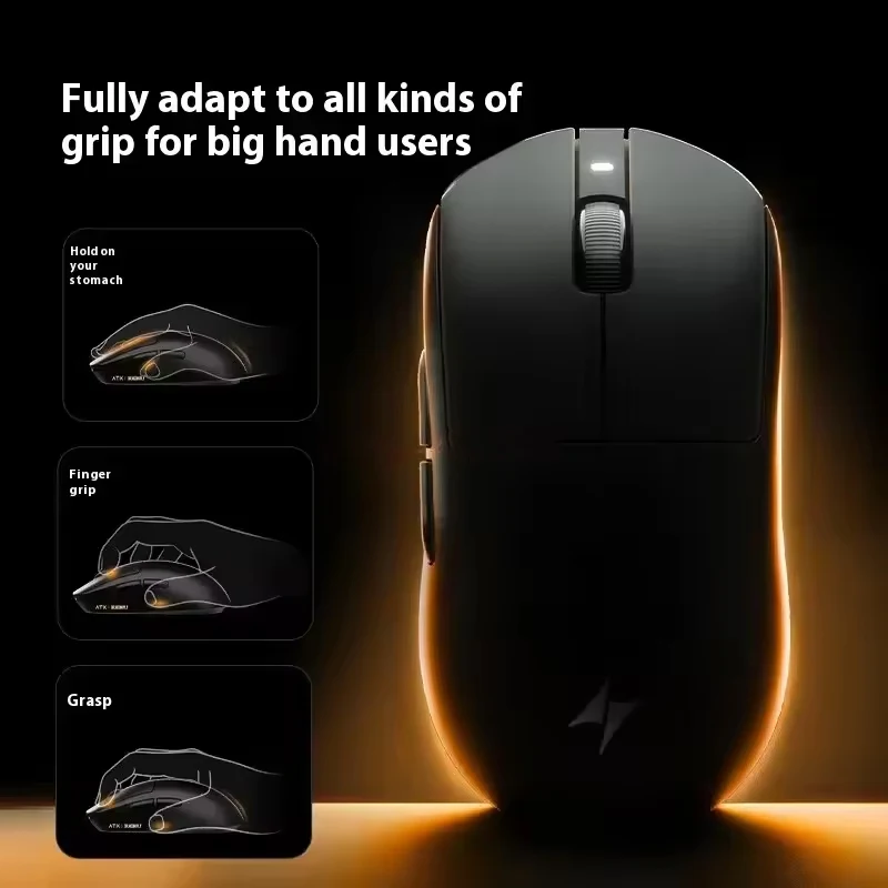 ATK A9 PLUS ULTRA Series Mouse Dual 8K Wireless Mouse Bluetooth Lightweight PAW3950 Ultra Nordic52840 E-sports Mice Gift image 2