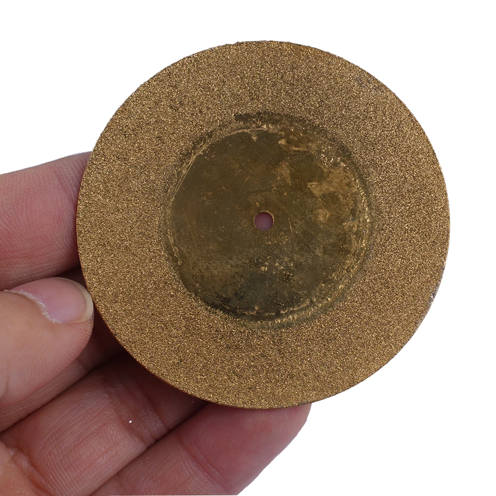 10pcs Brazing Cutting Disc For Rotary Tools TiN Coated Circular Saw Blade Cutting Wood Glass Saw Blade 16-60mm Power Tool