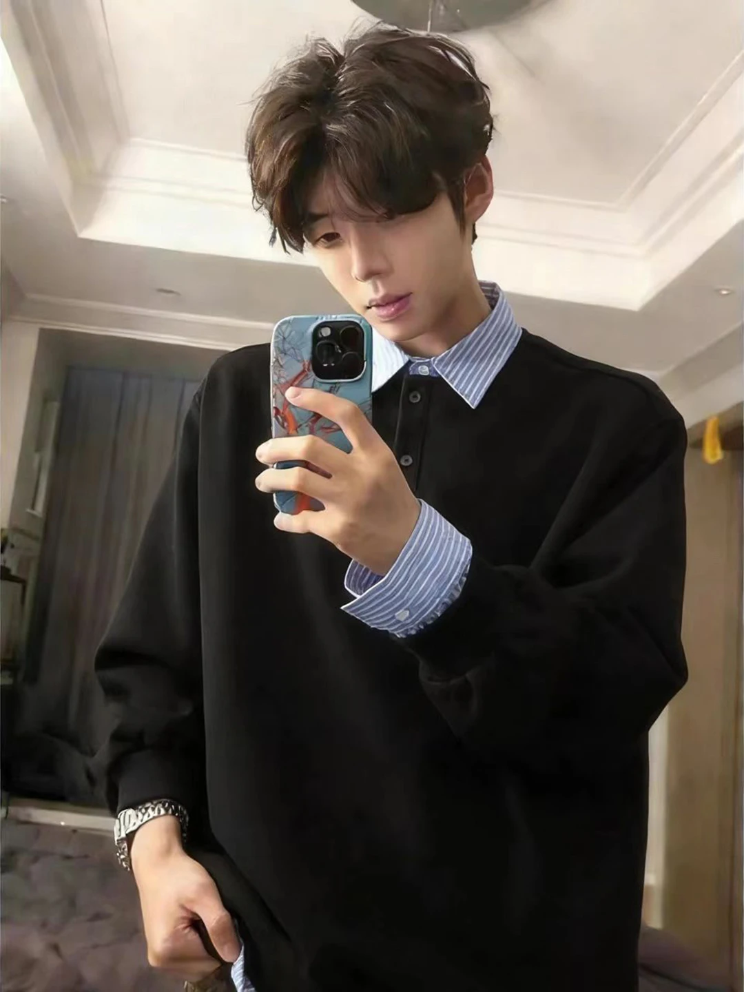 

Мужская футболка Cleanfit с длинным рукавом, на флисовой подкладке, с американским дизайном, для весенне-осеннего сезона