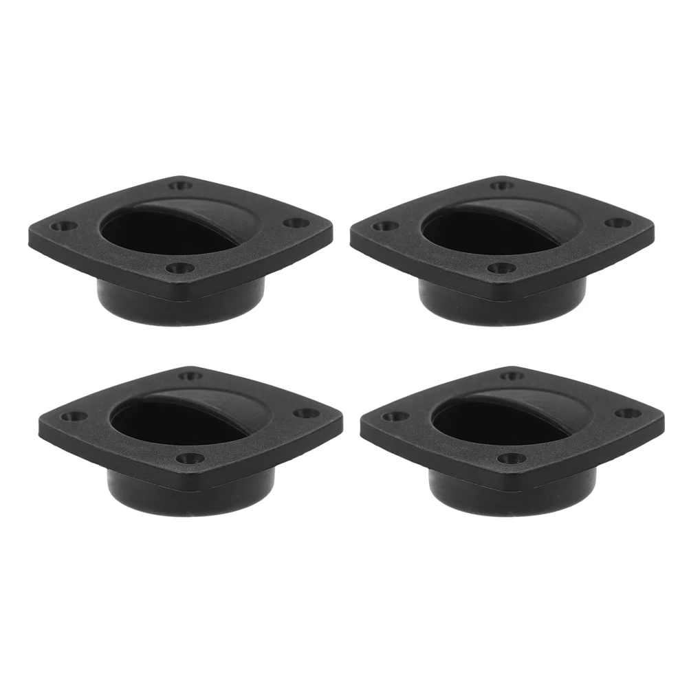 

4 Pcs H Deck Latch Flush Pull Hatch Floor Flush Pull Boat Hatch Latches Cabinet Yacht Rv Marine Accessories