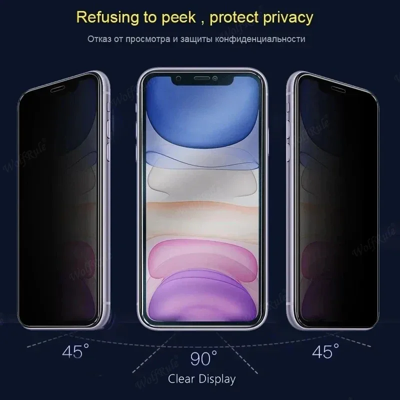 1/2/3/4Pcs For Honor 90 Lite Glass Huawei Honor 90 Lite Tempered Glass 9H Privacy Anti-Spy Glue Screen Protector Honor 90 Lite