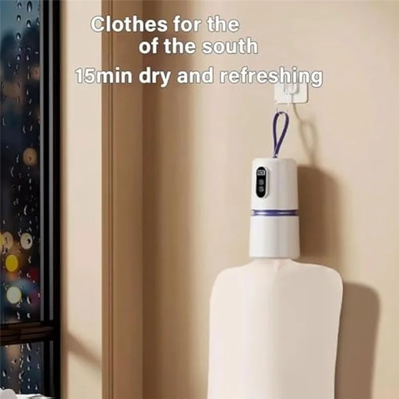 A01V-Portable Electric Mini Clothing Dryer For Home Travel Fast Drying Laundry Dryer,US Plug
