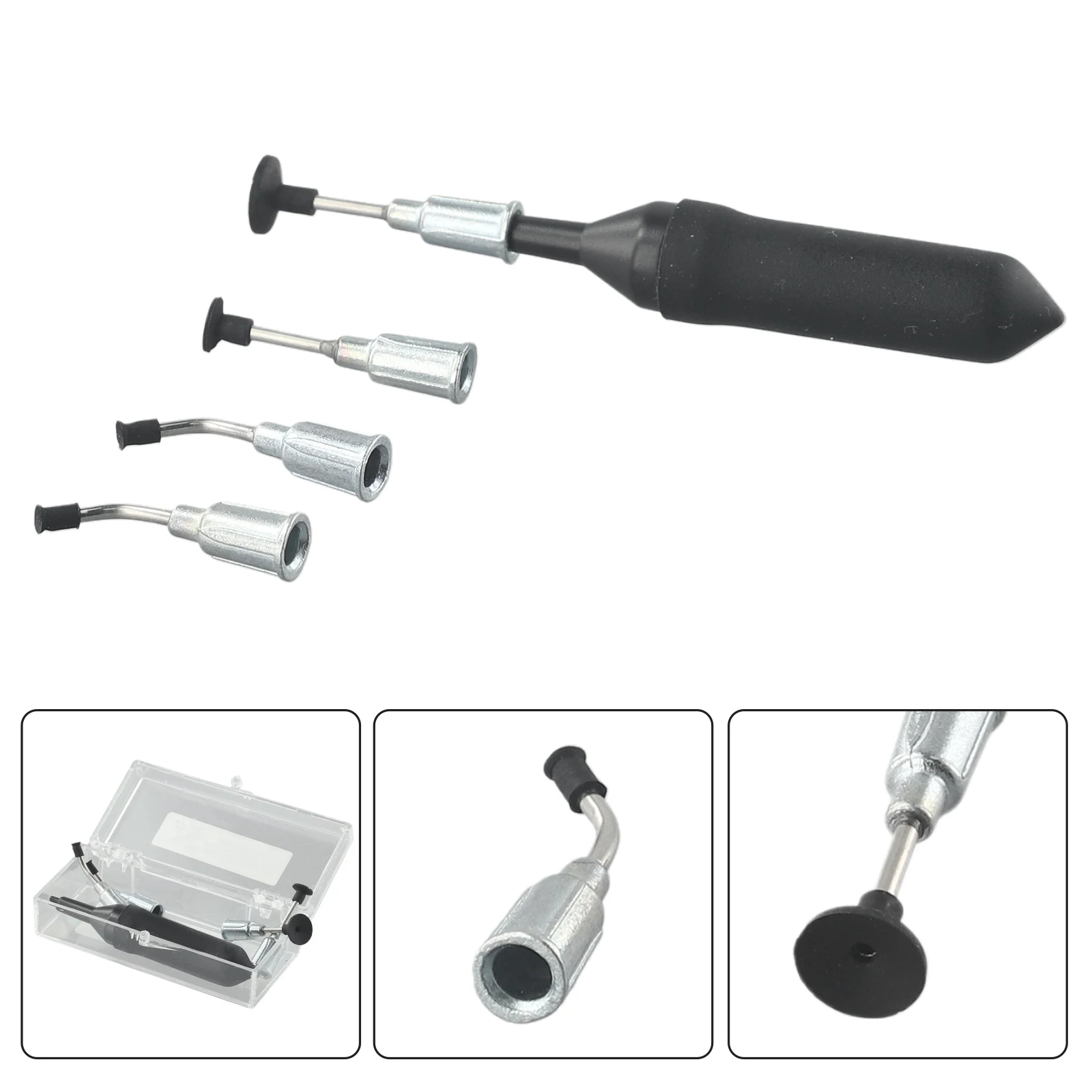 Vacuum Pen Kit With 4 Suction Cups IC SMD Tweezers Desoldering Pen Picking Tool Extractor Puller Holder Sucking Pen Pick Up Tool