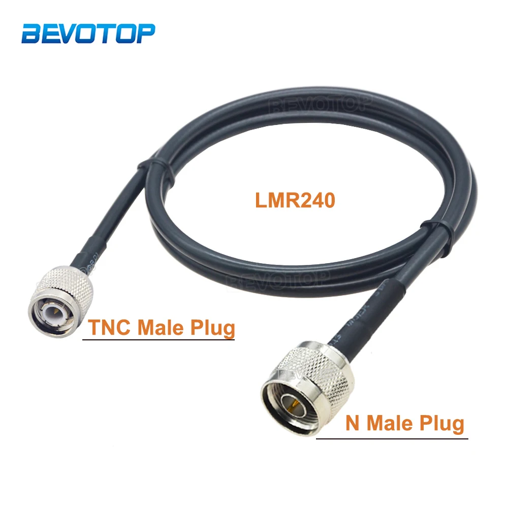 LMR240 50-4 TNC Male to N Type Male / Female Connector LMR-240 Cable Pigtail  Low Loss 50 Ohm RF Coaxial Extension Jumper Cord
