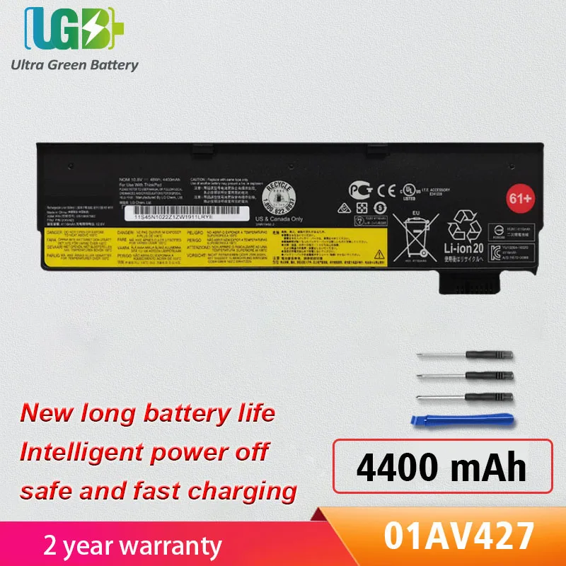 

UGB New 01AV427,01AV423,01AV425,SB10K97584,SB10K97597 Аккумулятор для Lenovo ThinkPad T470 T480 T570 T580 P51S P52S