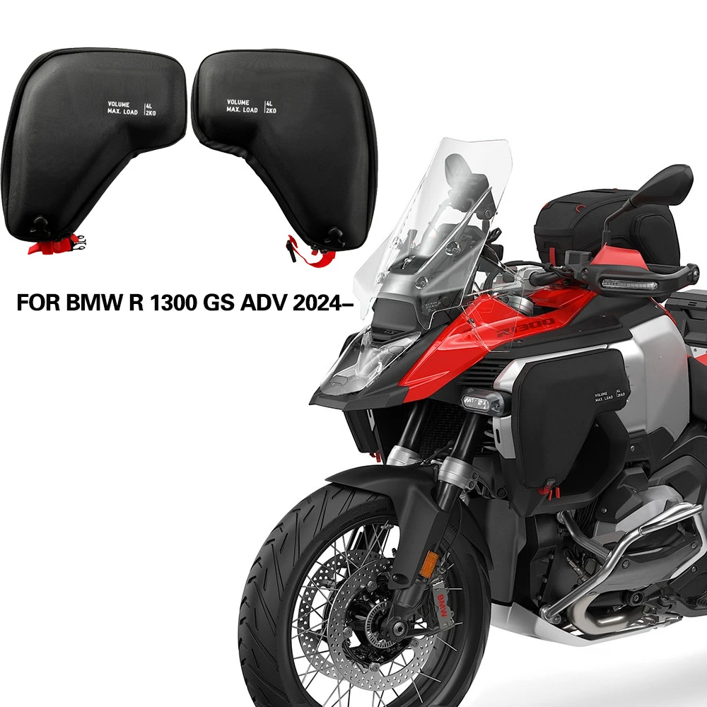 Waterproof Radiator Cowl Fairing Bags  Left & Right  For BMW R1300GS Adventure R1300GSA 2024- Motorcycle Accessories
