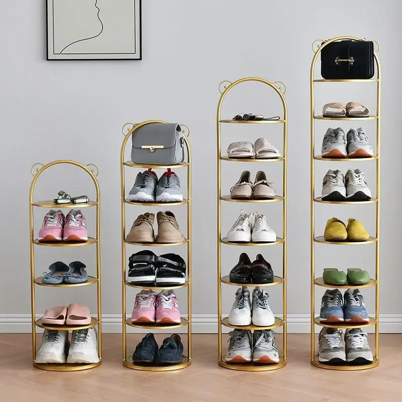 Shoe Rack Simple Design Multi-Layer Space Saving Shoe Cabinet for Home Entrance Shoe Organizer for Doorstep Slipper Storage Rack