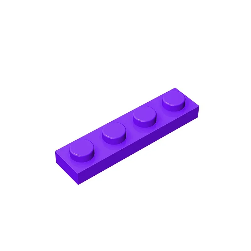 Gobricks GDS-504 Platte 1 x 4, kompatibel mit Lego 3710 Teilen Kinder-DIY-Baustein, Partikelplatte zum Selbermachen